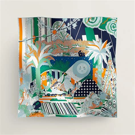 85093169830510 hermes|Acte III, Scene I, La Clairiere Decoupage scarf 70 .